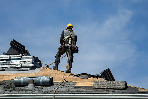Professional Gutter Installation technician working in Brigantine, NJ